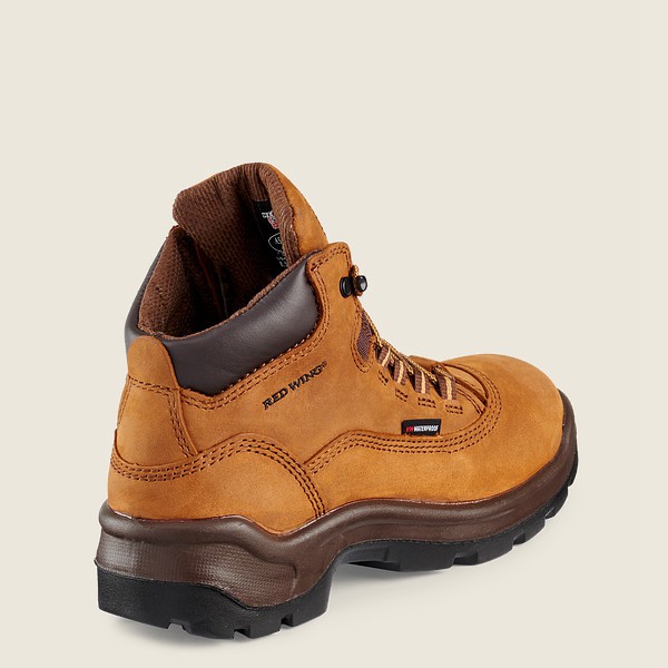 Red Wing Work Boots Flexbond - 5-inch Waterproof Safety Toe - Brown - Womens VXE943167